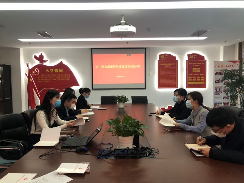 公司第一黨支部開(kāi)展廉潔從業(yè)建設(shè)專(zhuān)題黨日活動(dòng)